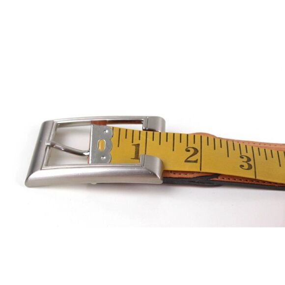 Tommy Bahama Spain TAN BROWN GENUINE LEATHER 1 1/8"Wd STRAW BRAIDED BELT M (D88 - Picture 9 of 12